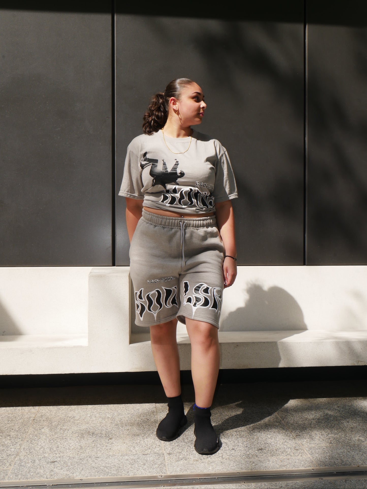 GREY RIFT SHORT SET